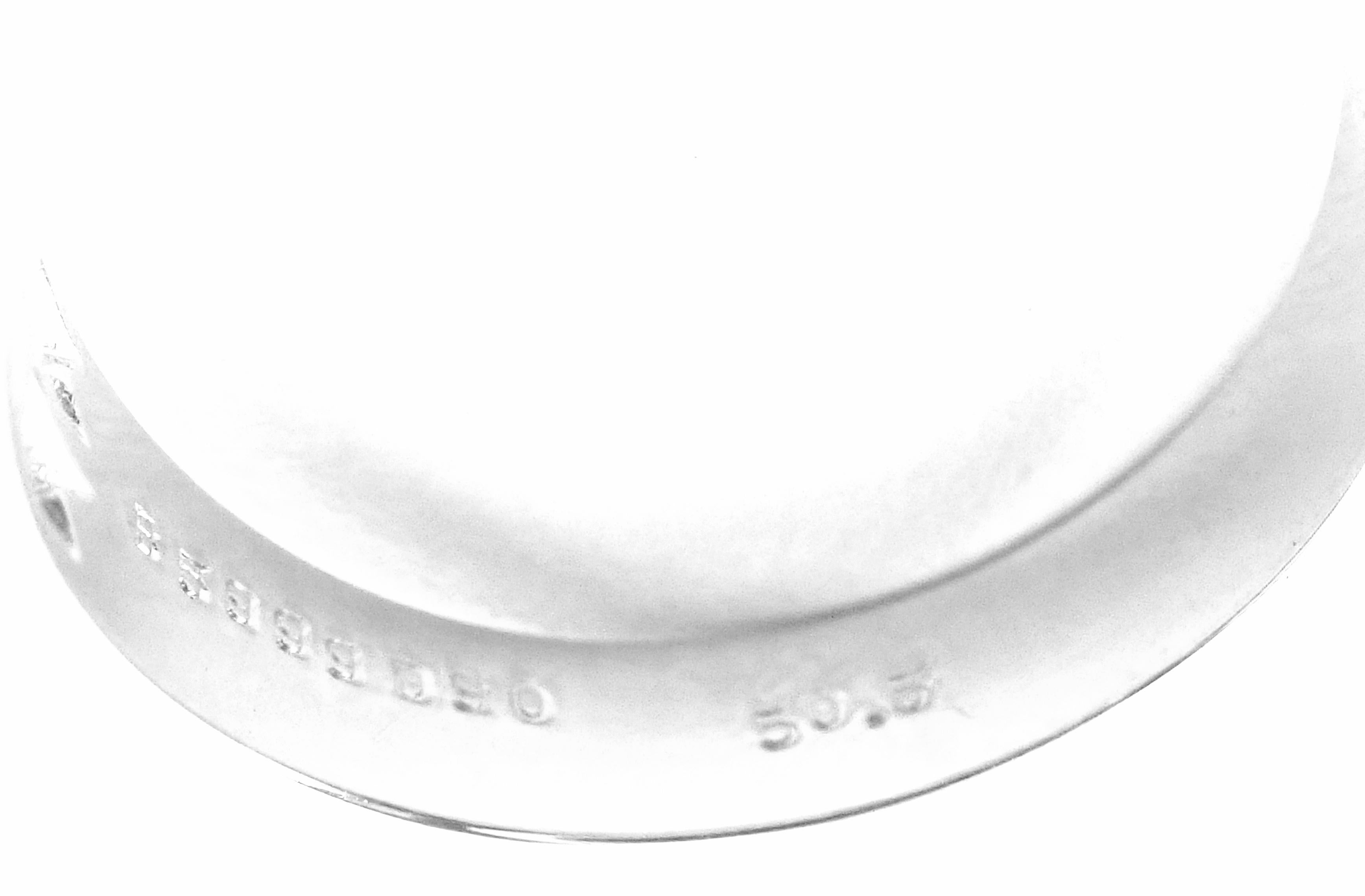 Women's or Men's Van Cleef & Arpels Diamond Fleurette Flower Platinum Ring For Sale
