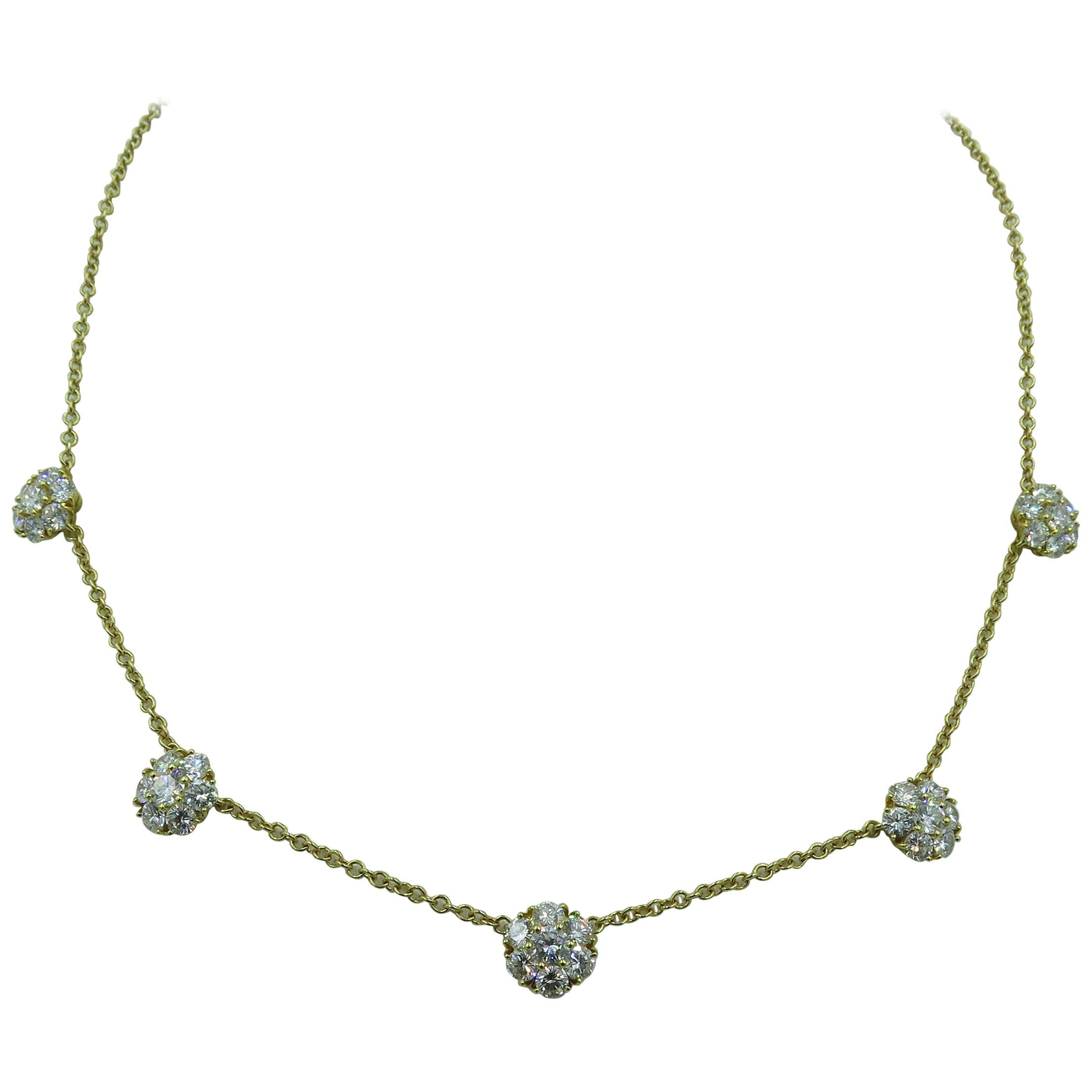 Van Cleef & Arpels Diamond Fleurette Necklace