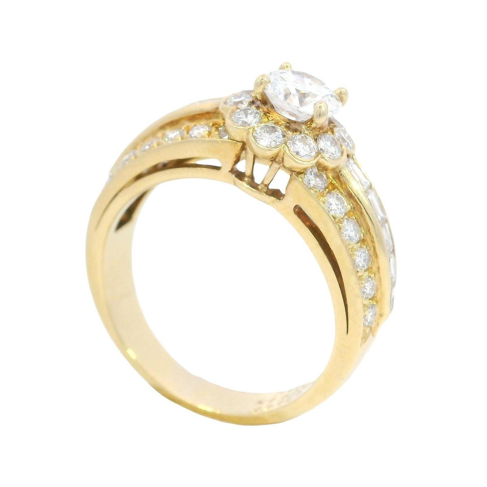 Anello Van Cleef & Arpels con motivo floreale in oro giallo 18 carati ~2,13ctw in vendita 6