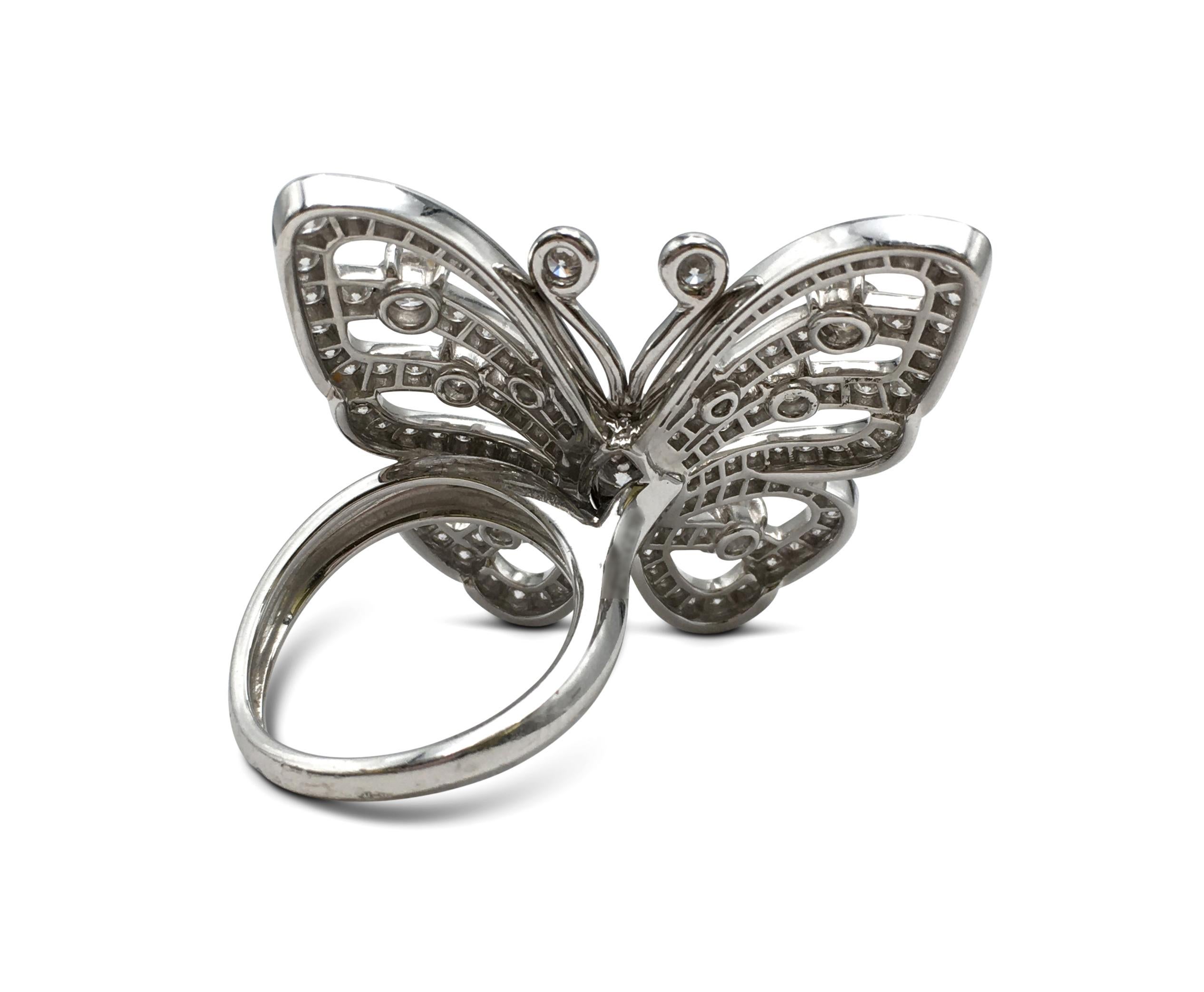 moving butterfly ring