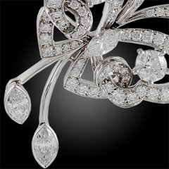 Van Cleef & Arpels Boucles d'oreilles papillon volant en diamant