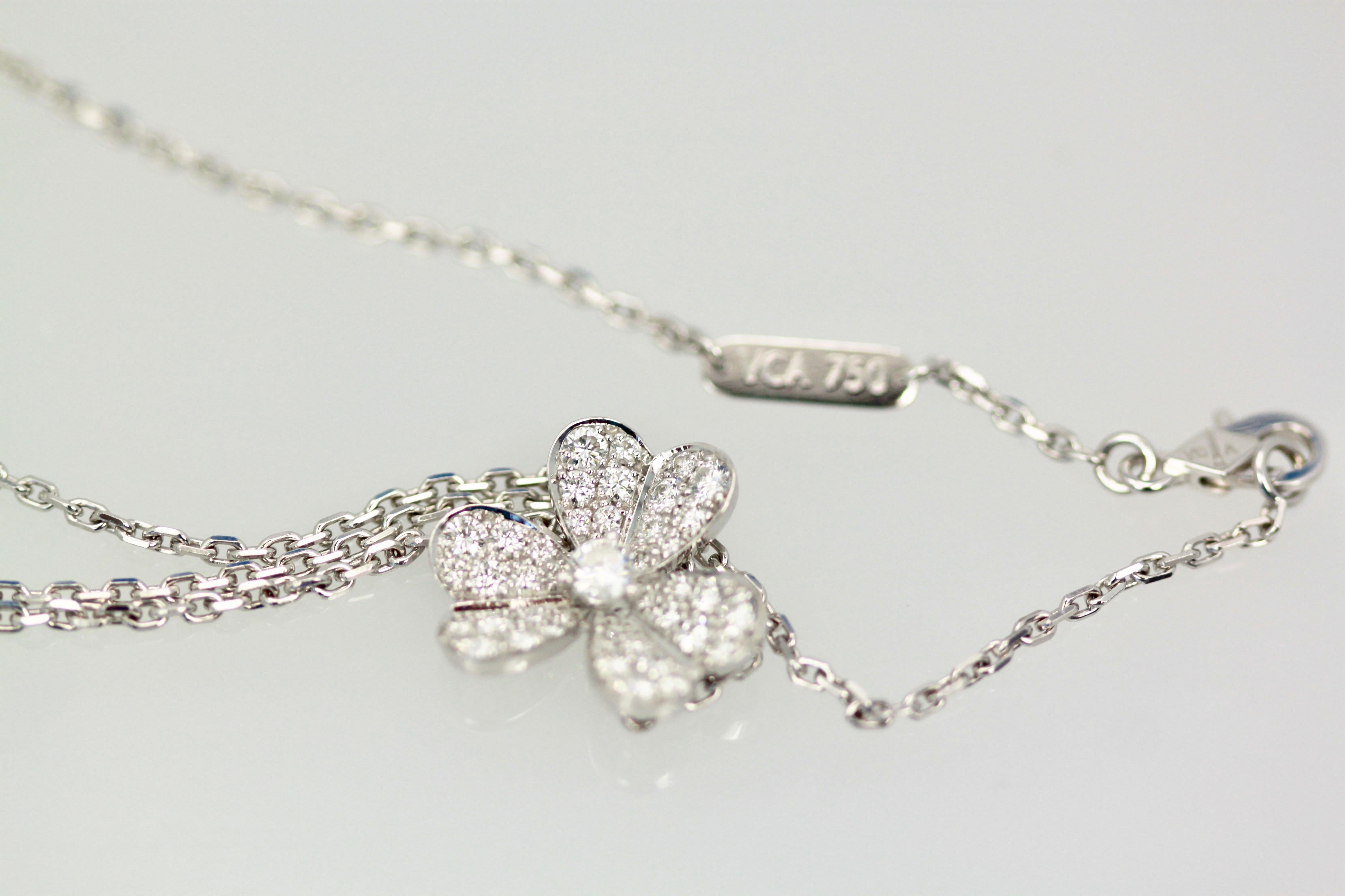 van cleef frivole diamond necklace