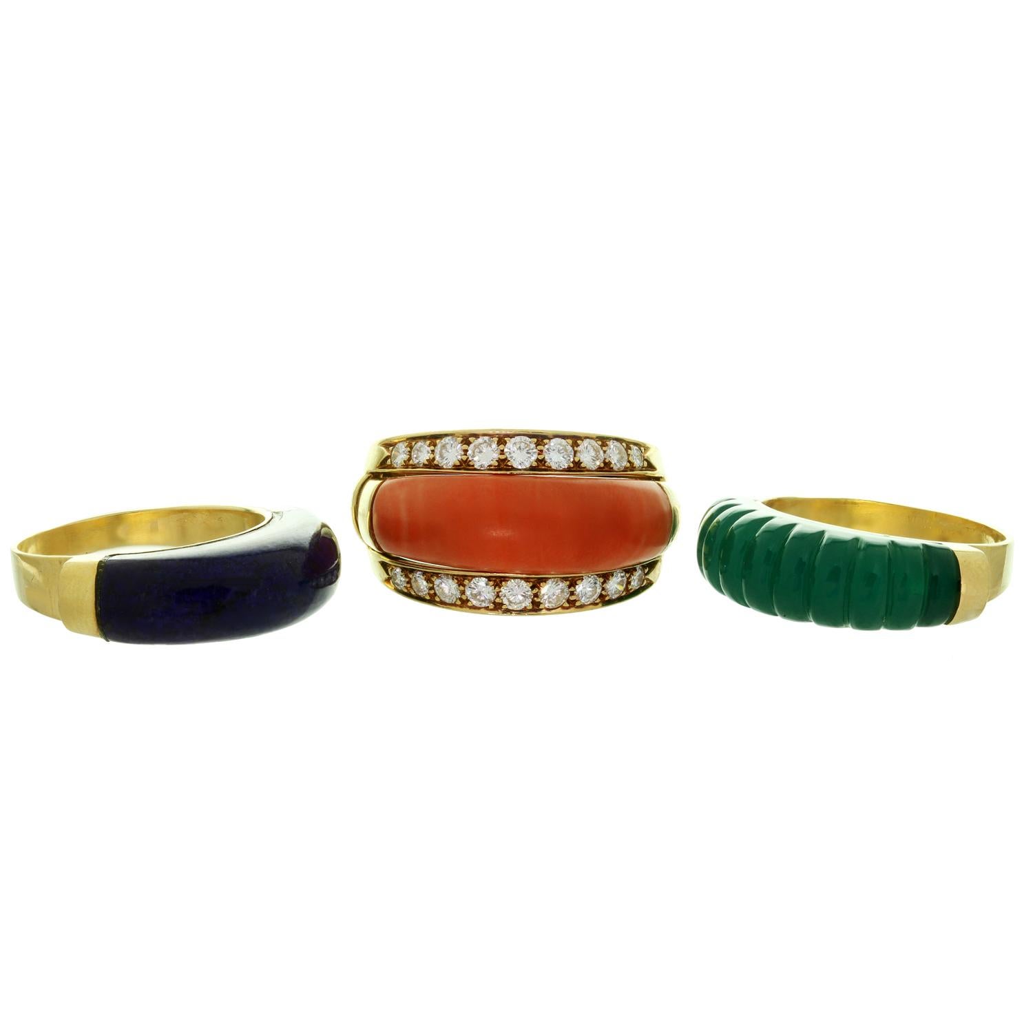 interchangeable gold rings