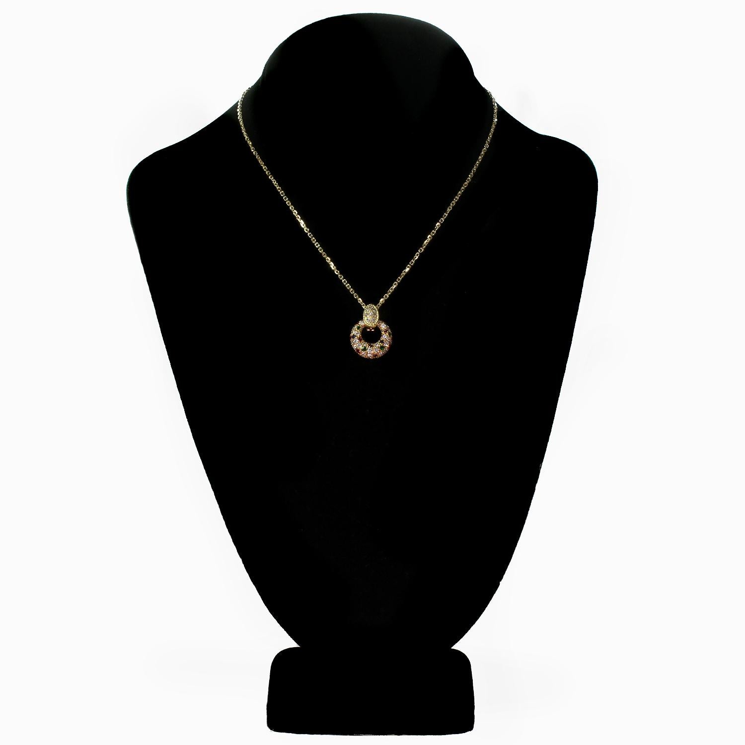Brilliant Cut Van Cleef & Arpels Diamond Gemstone Yellow Interchangeable Pendant Necklace
