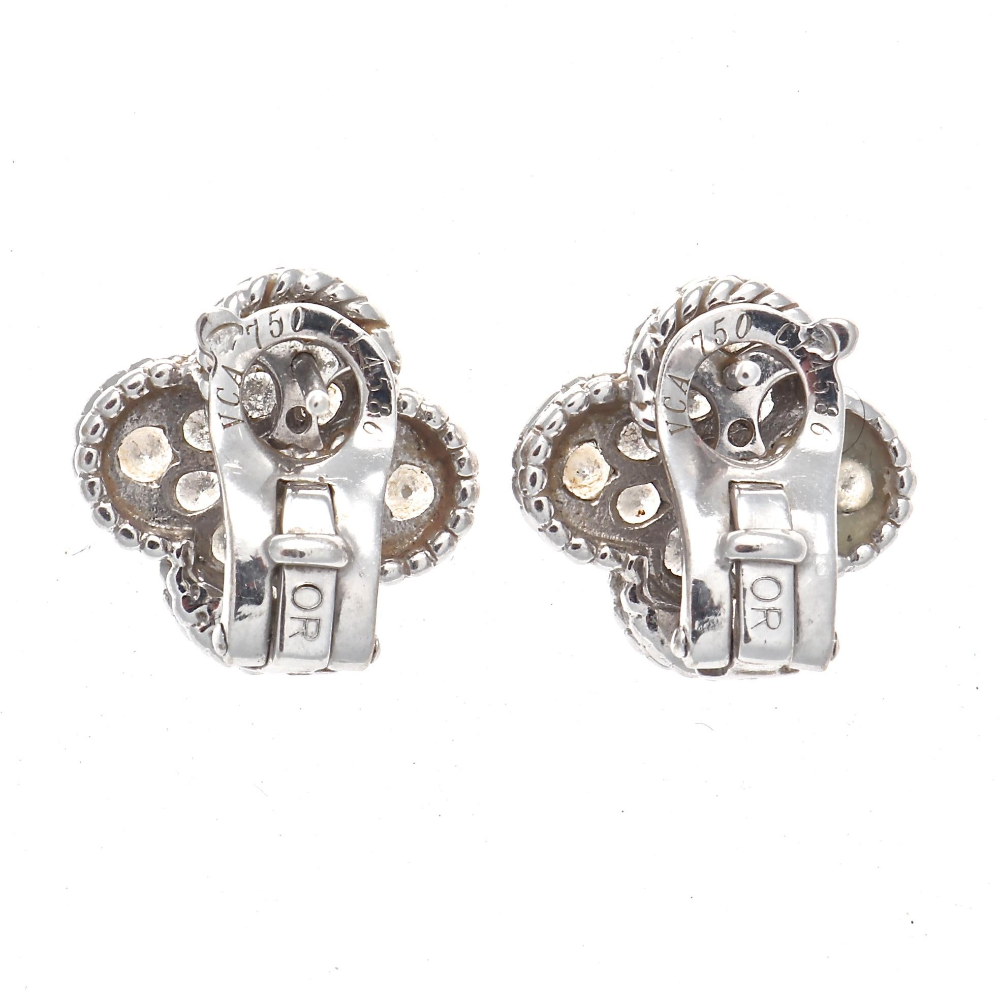 alhambra diamond earrings