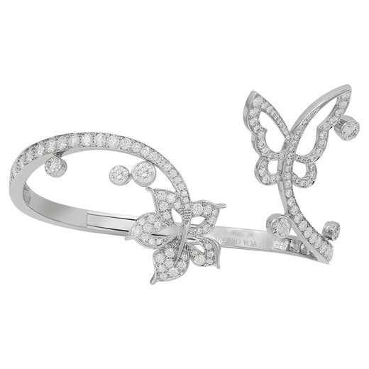 Van Cleef and Arpels White Gold Magic Alhambra Diamond Earrings For ...