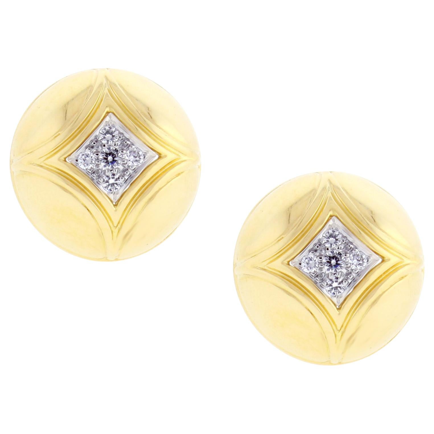 Orecchini a cupola in oro e diamanti Van Cleef & Arpels