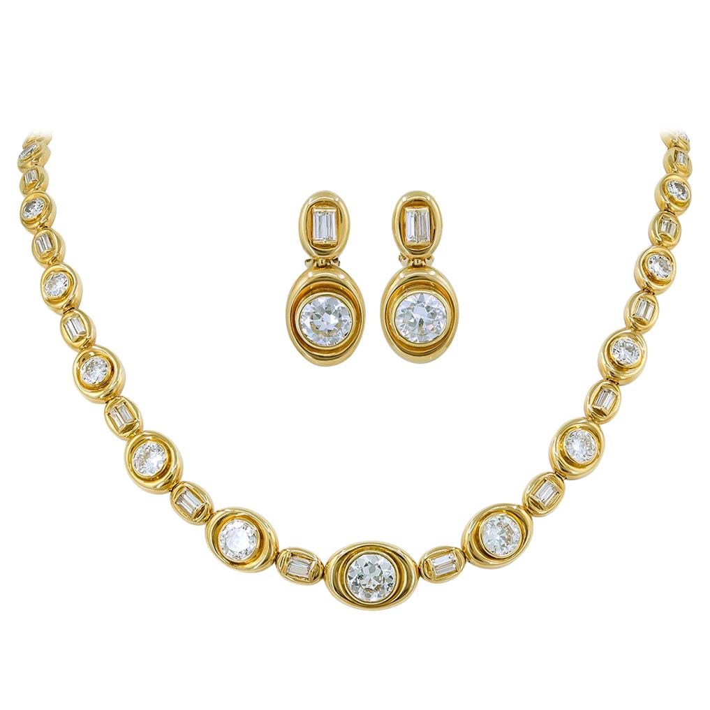 Van Cleef & Arpels Diamond Convertible Necklace Suite
