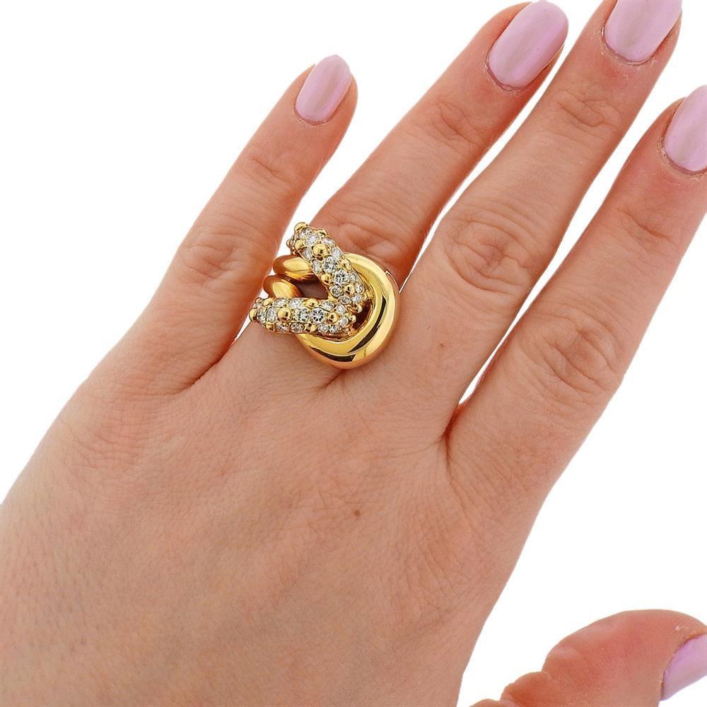 Van Cleef & Arpels Diamant-Ring aus Gold im Angebot 1