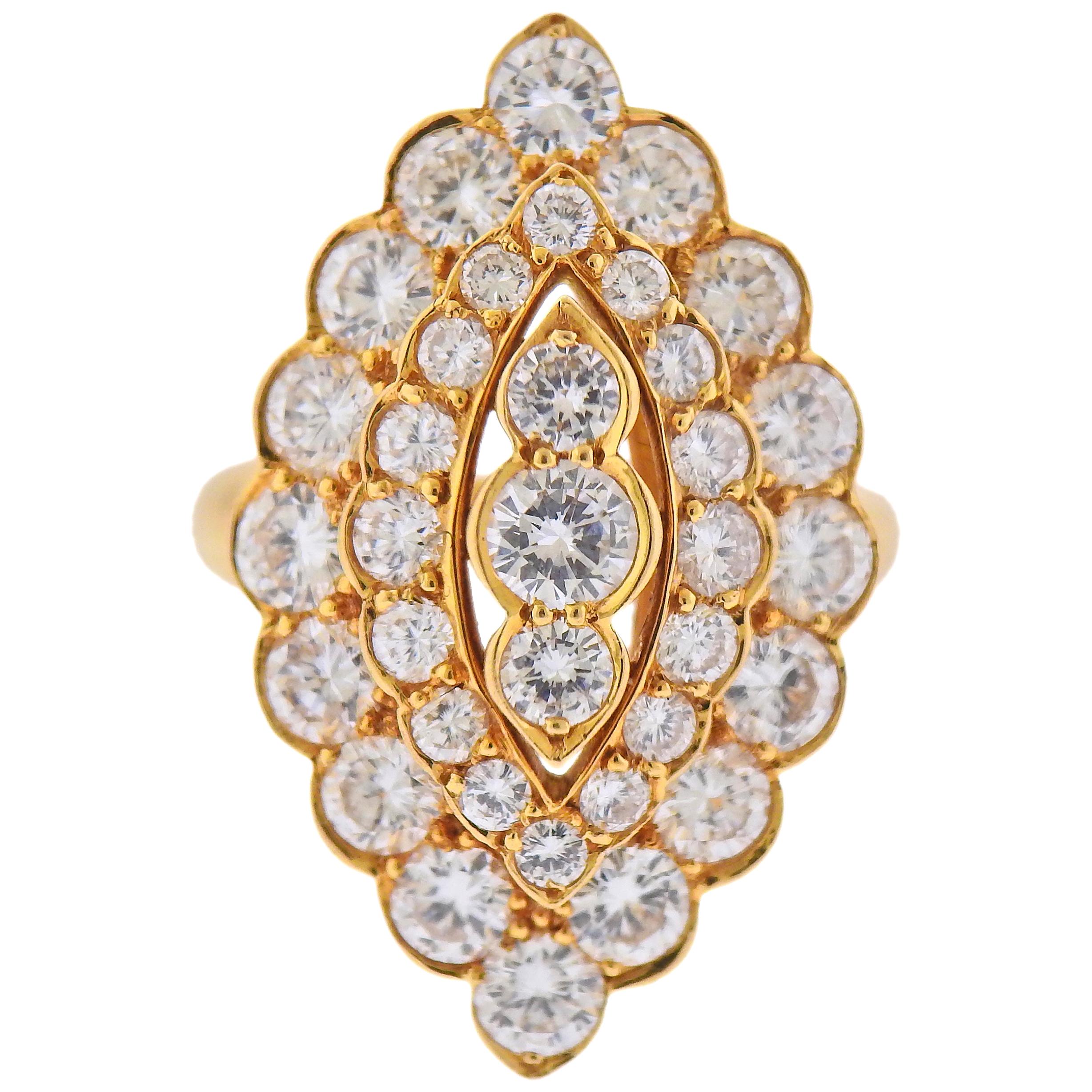 Van Cleef & Arpels Diamond Gold Ring