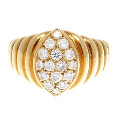 Van Cleef & Arpels Diamond Gold Ring