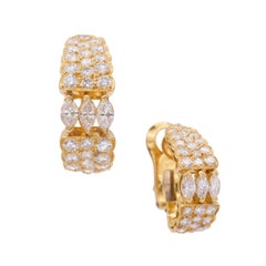 Van Cleef & Arpels Diamond Hoop Earrings