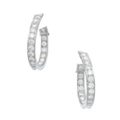 Van Cleef & Arpels Diamond Hoop Earrings