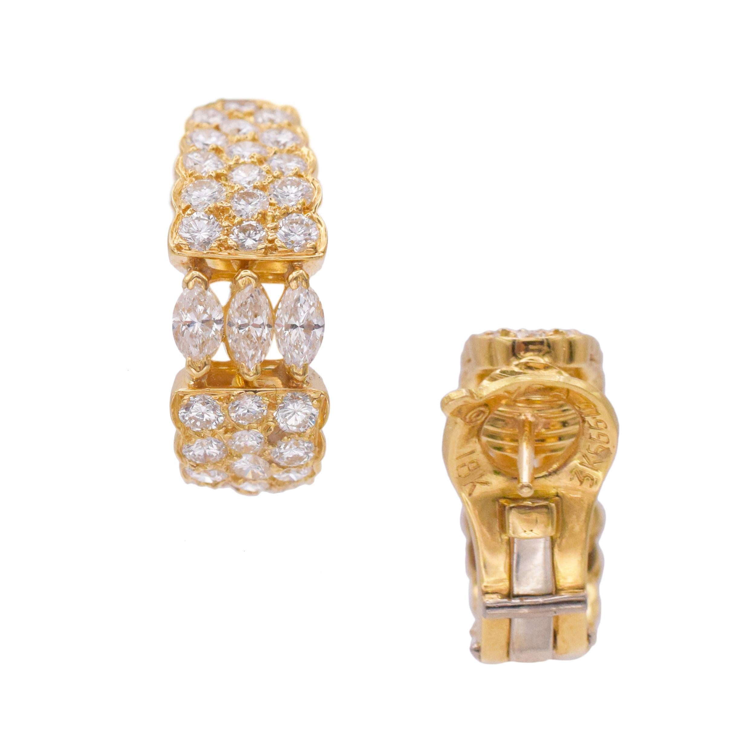 Van Cleef & Arpels Boucles d'oreilles en diamant Excellent état - En vente à New York, NY