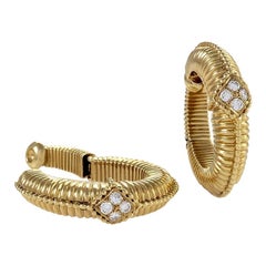Van Cleef & Arpels Diamond Hoop Earrings