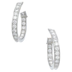 Van Cleef 
Arpels Diamond Hoop Earrings