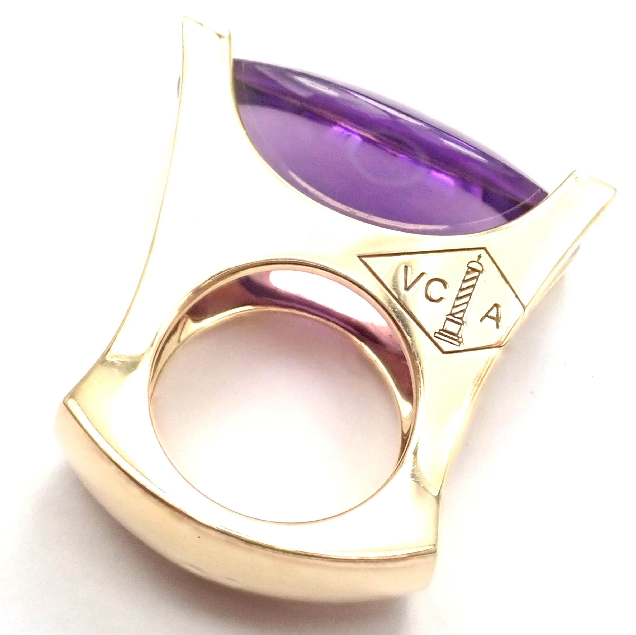 large amethyst ring