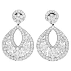 Van Cleef & Arpels Boucles d'oreilles flocon de neige grand modèle en diamants