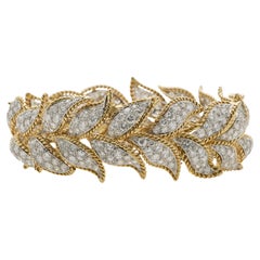 Bracciale con foglie di diamante Van Cleef & Arpels