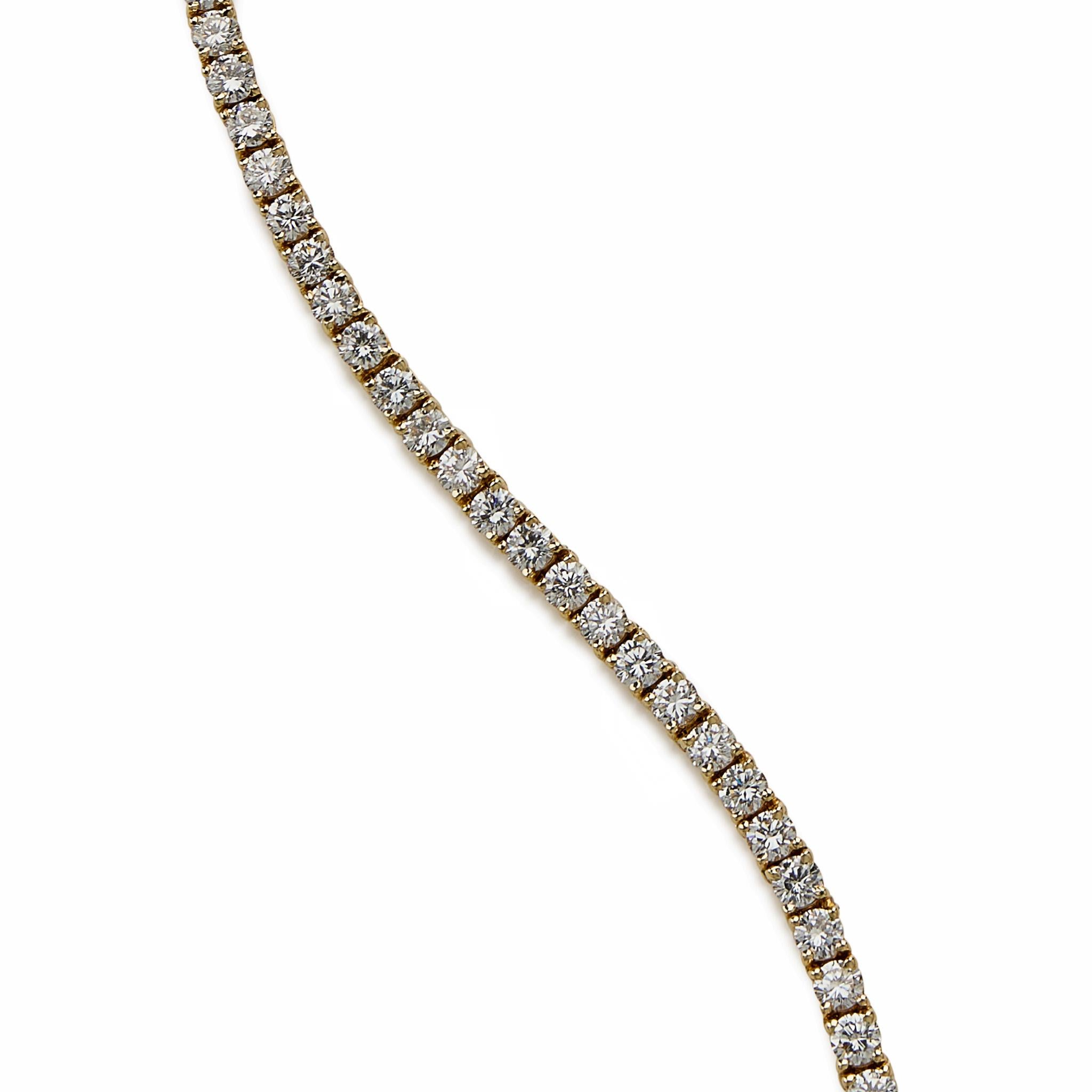 Taille brillant Van Cleef & Arpels Bracelet ligne de diamants en vente
