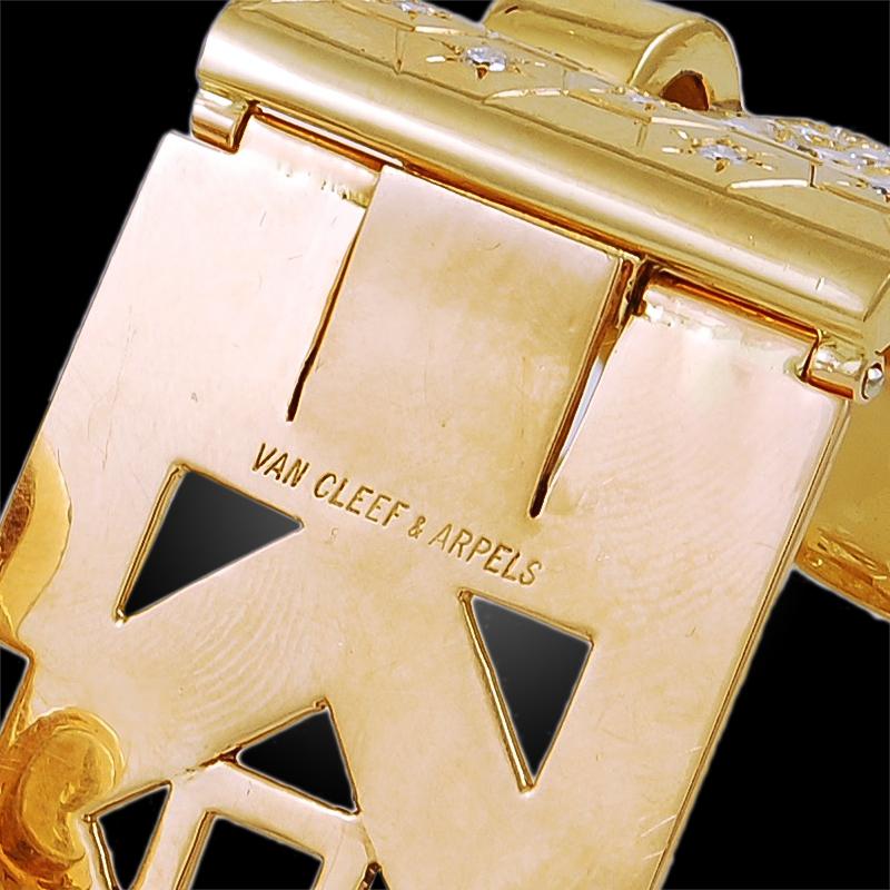 Van Cleef & Arpels Clips en or Ludo avec diamants Excellent état - En vente à New York, NY