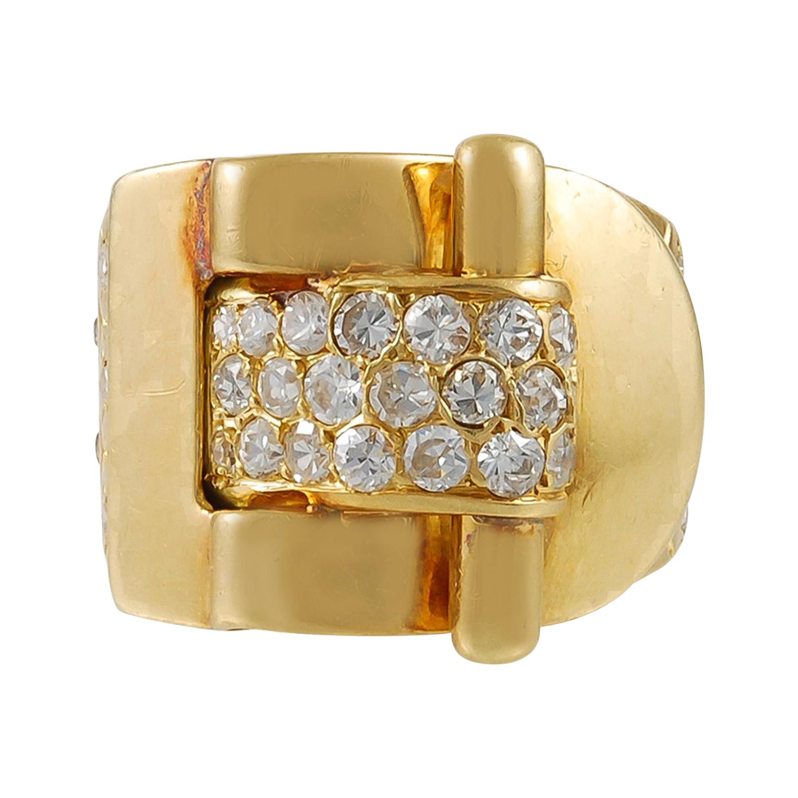 Van Cleef & Arpels Diamond Ludo Ring For Sale