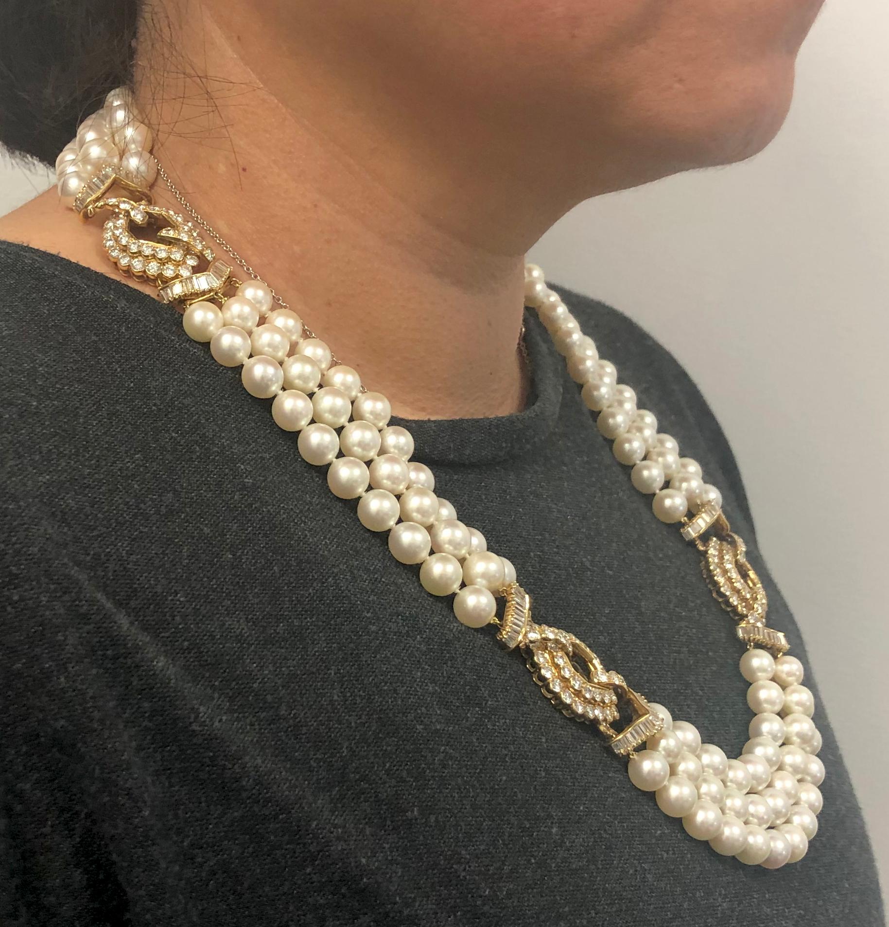 multi strand pearl necklace