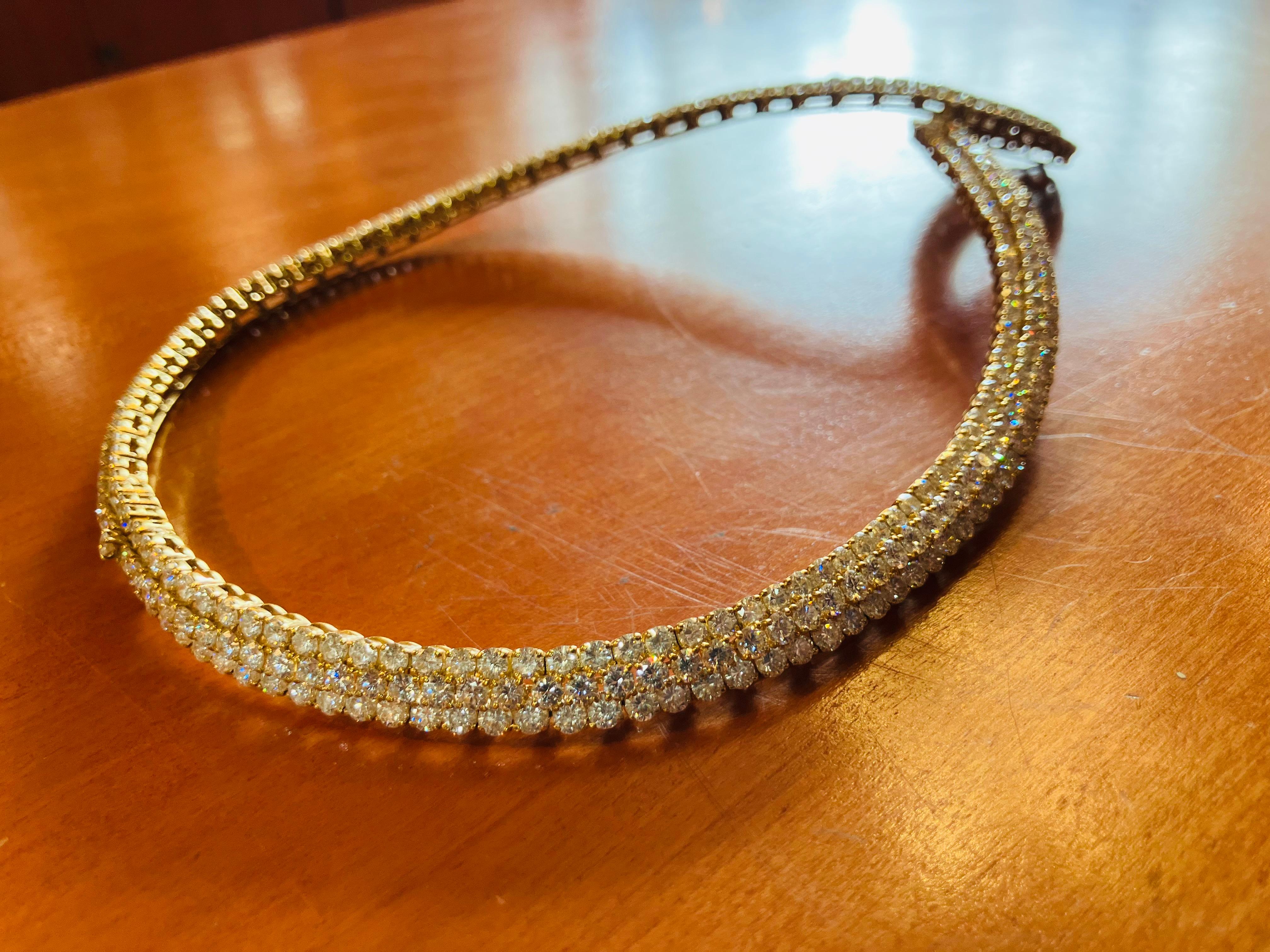 Van Cleef & Arpels  Diamant-Halskette  (Brillantschliff) im Angebot