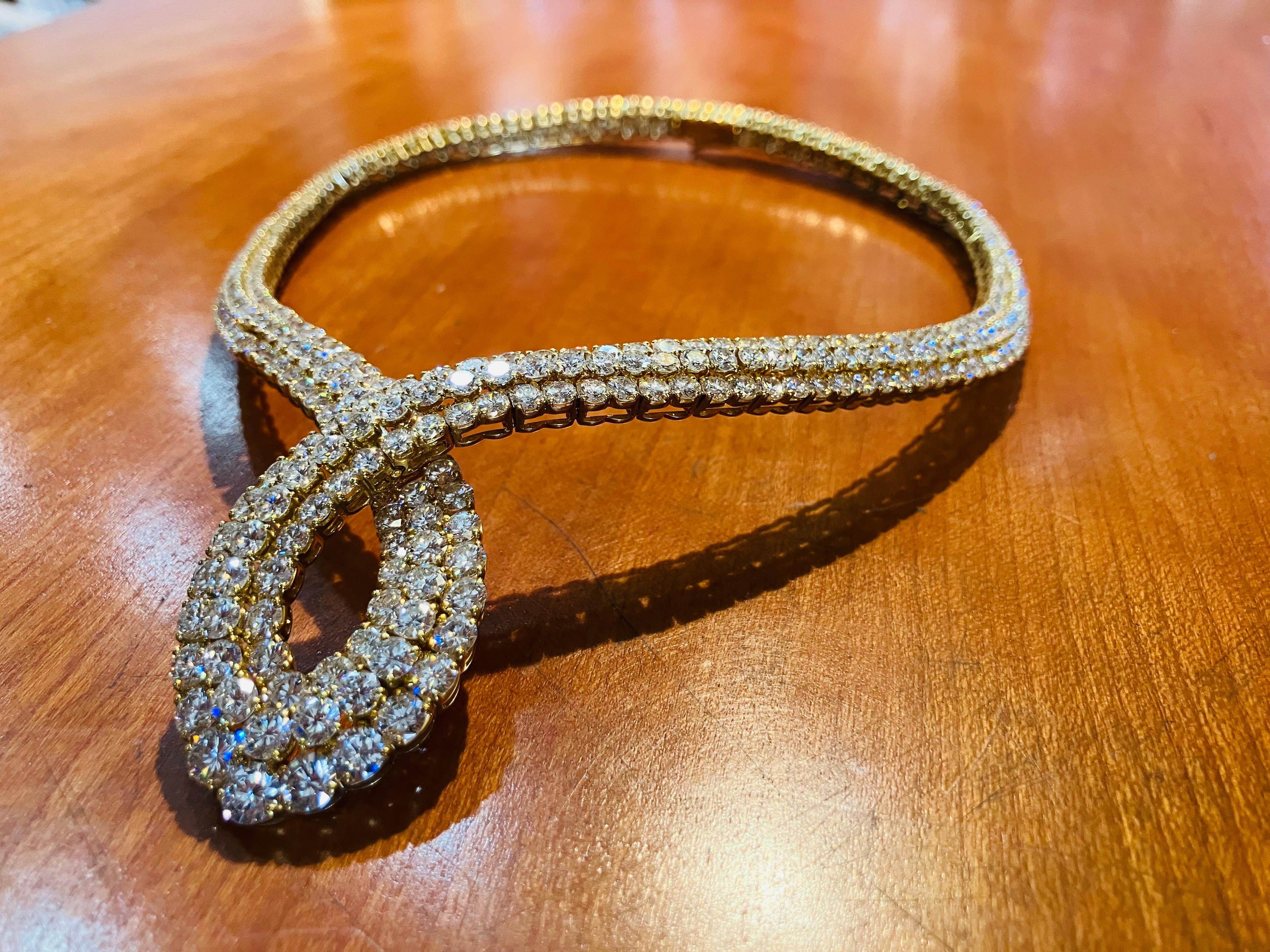 Van Cleef & Arpels  Diamond Necklace  For Sale