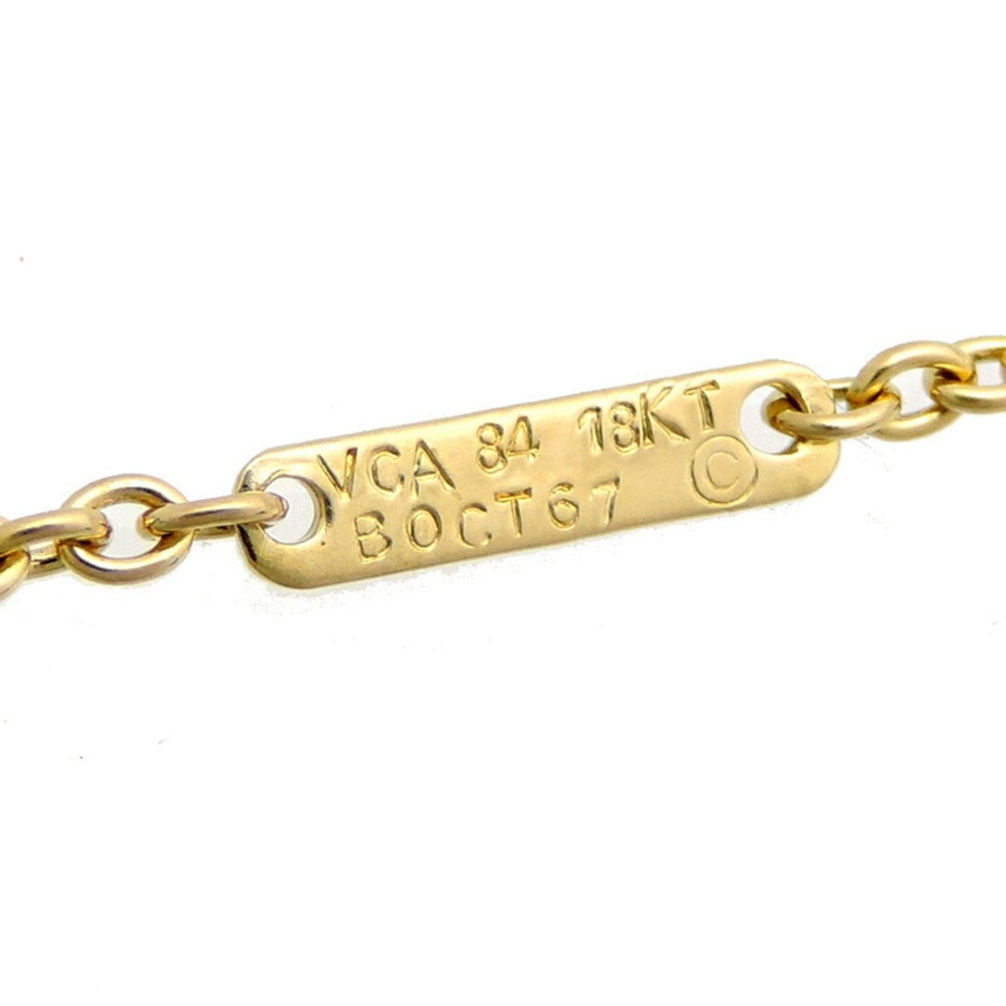 Women's or Men's Van Cleef & Arpels Diamond Necklace in 18K Yellow Gold For Sale
