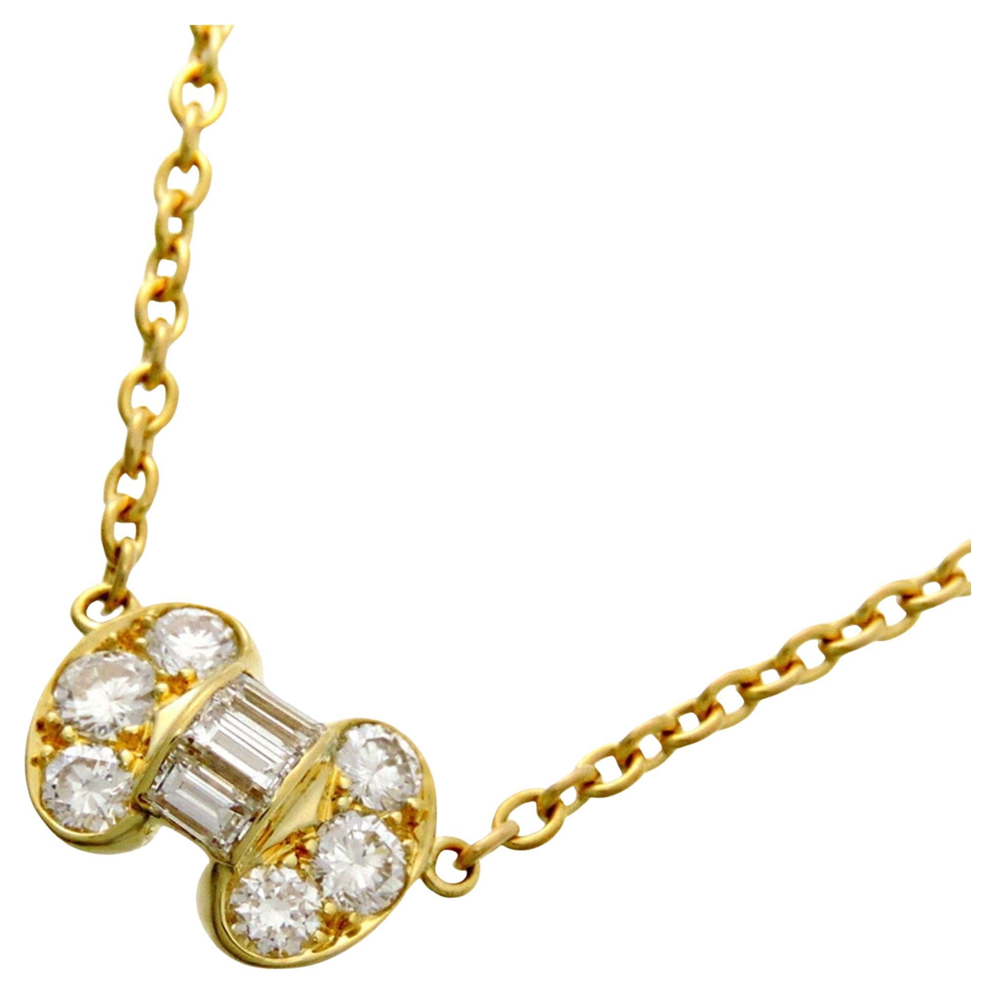 Van Cleef & Arpels Diamond Necklace in 18K Yellow Gold