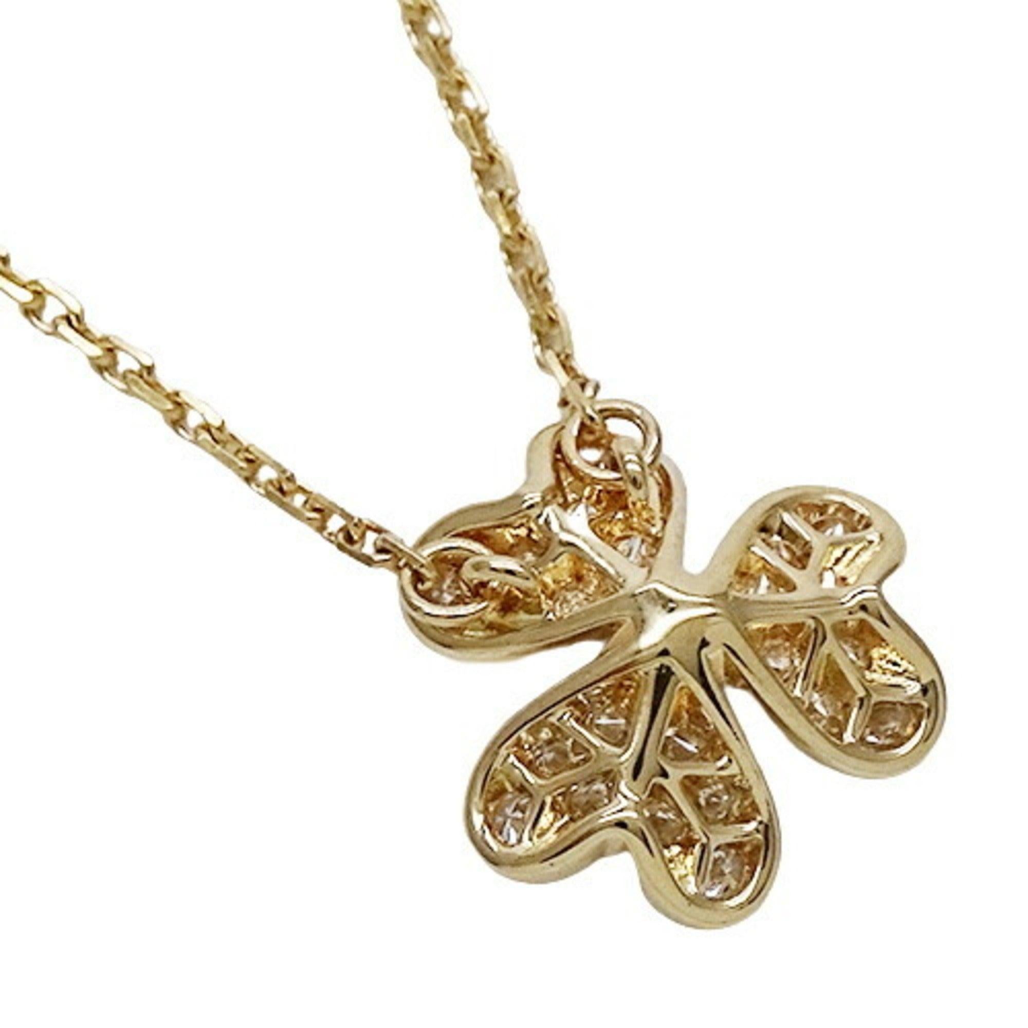 Women's Van Cleef & Arpels Diamond Necklace in Yellow Gold For Sale