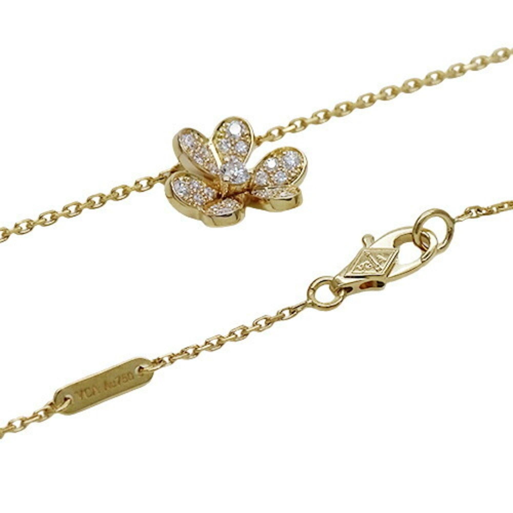 Van Cleef & Arpels Diamond Necklace in Yellow Gold For Sale 1