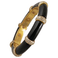 Van Cleef & Arpels Diamond, Onyx Bracelet