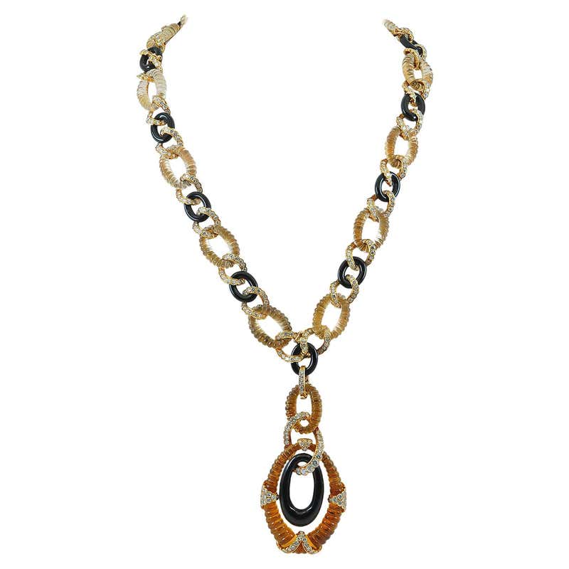 Van Cleef and Arpels 18 Karat Solid Gold Men's Anchor Link Necklace ...