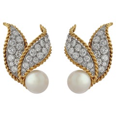 Van Cleef & Arpels, Orecchini con diamanti e perle