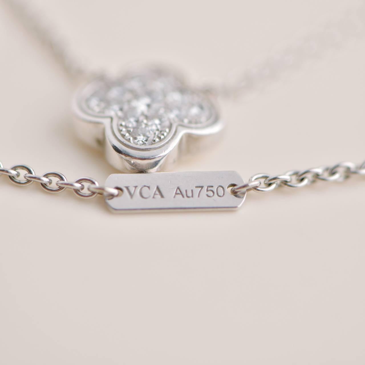 Van Cleef & Arpels Diamant-Halskette mit reinem Anhänger für Damen oder Herren im Angebot