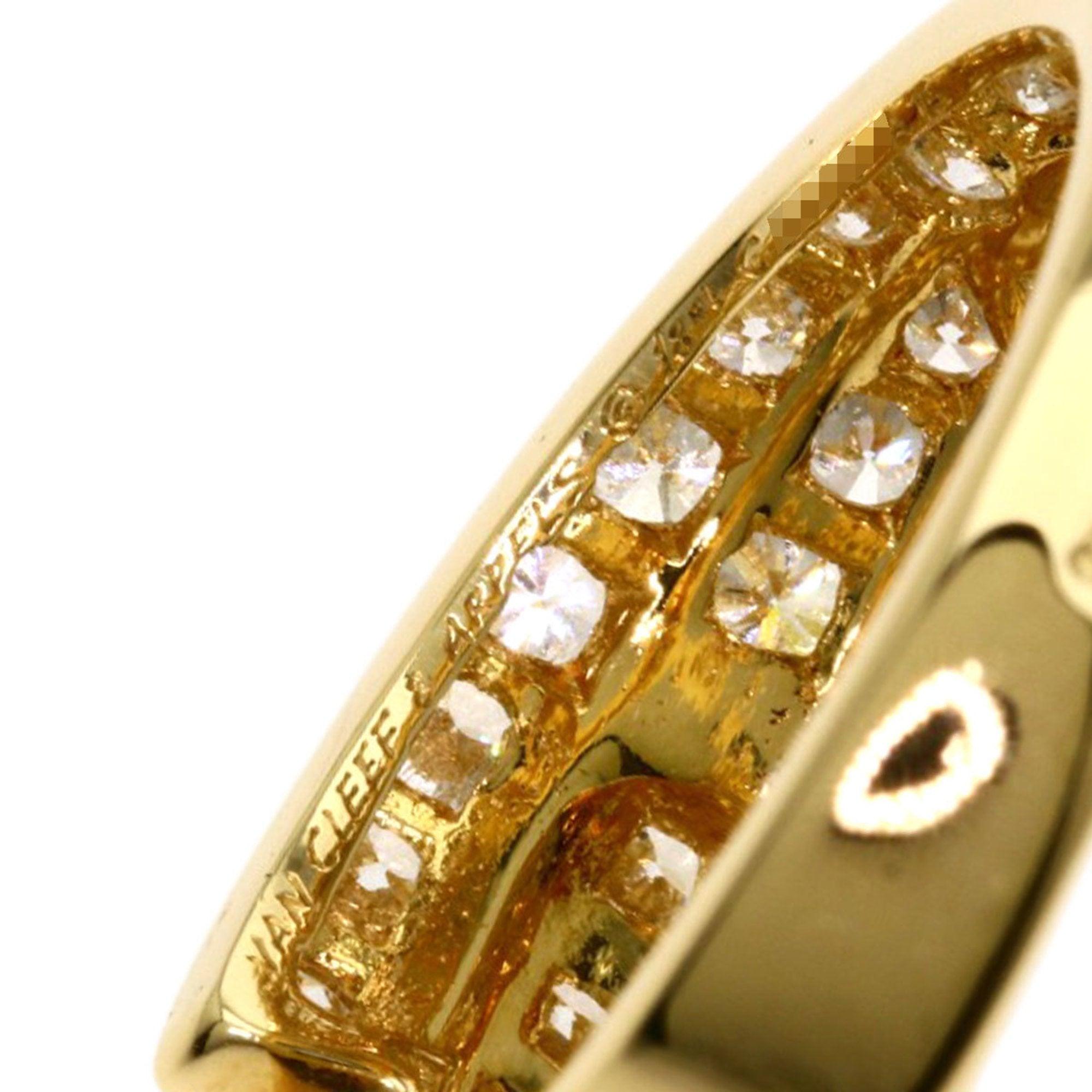 Van Cleef & Arpels Diamantringe aus 18 Karat Gelbgold mit Diamanten im Angebot 1