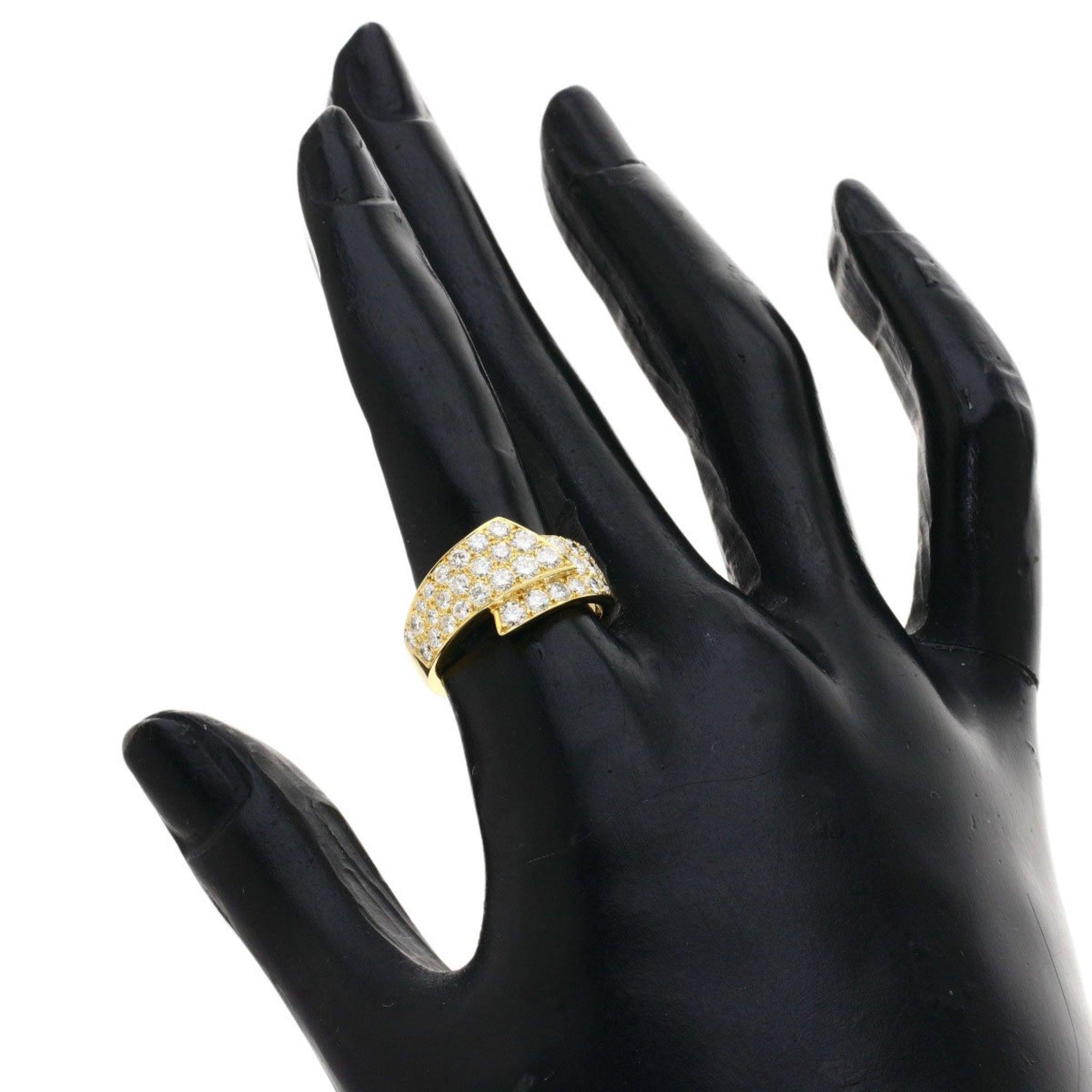 Van Cleef & Arpels Diamantringe aus 18 Karat Gelbgold mit Diamanten im Angebot 2