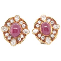 Van Cleef & Arpels Diamond Ruby Earclips