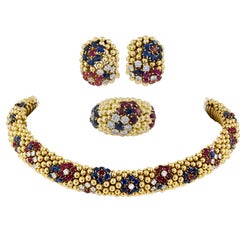 Sapphire Choker Necklaces