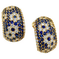 Van Cleef & Arpels Diamond, Sapphire Earrings