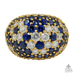 Van Cleef & Arpels Vintage Diamond Sapphire Ring