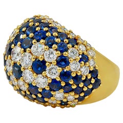 Van Cleef & Arpels Vintage Diamond Sapphire Ring