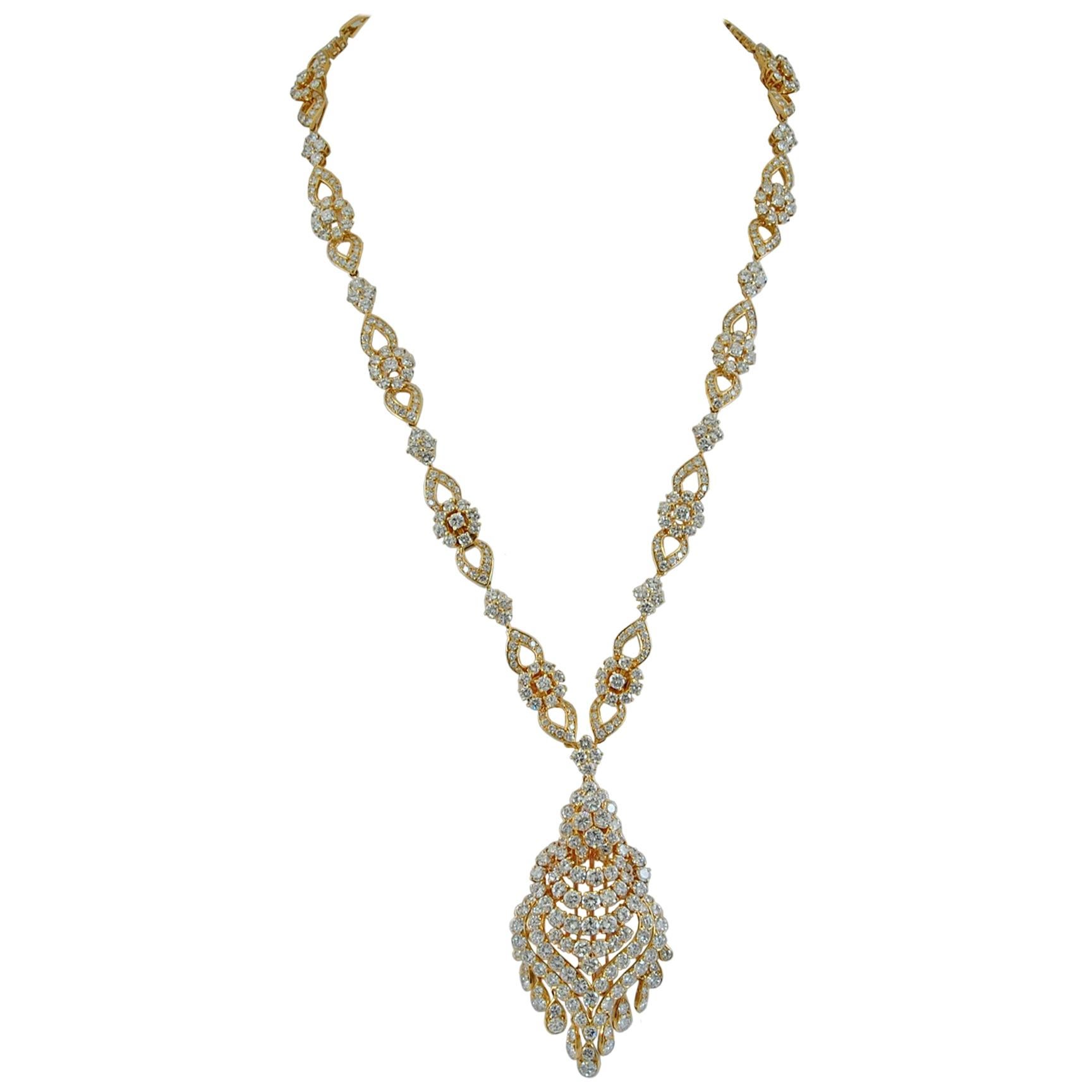 Van Cleef & Arpels Diamond Tassel Gold Necklace or Bracelet