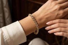 Van Cleef & Arpels Diamond Tennis Bracelet 18K Yellow Gold 3.00 Carat