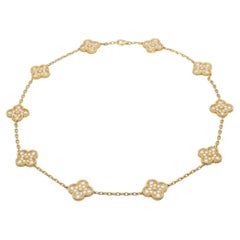 Van Cleef & Arpels Diamond Vintage "Alhambra" Necklace