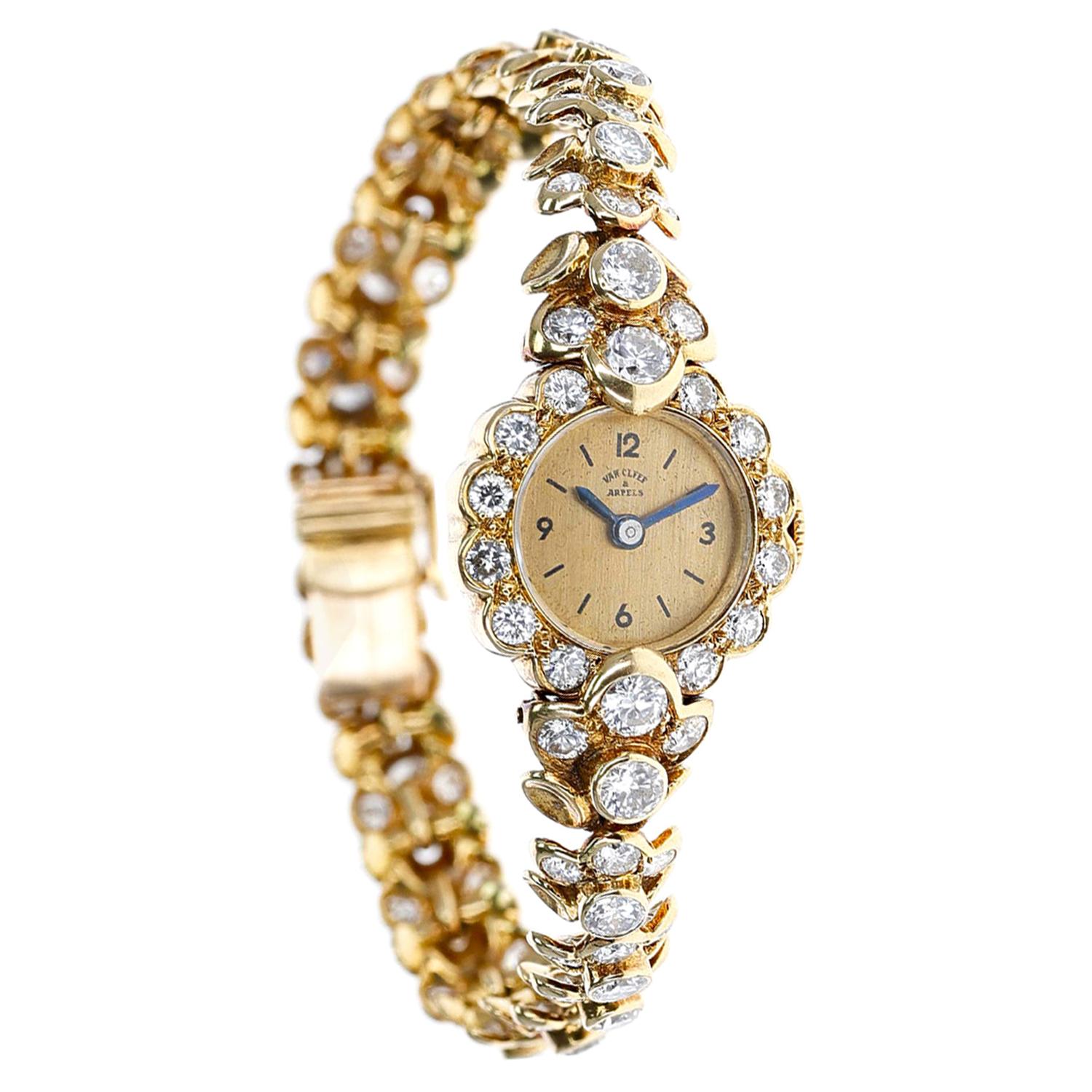 Van Cleef & Arpels Diamond Watch Bracelet