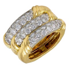 Retro Van Cleef & Arpels Diamond Wedding Band