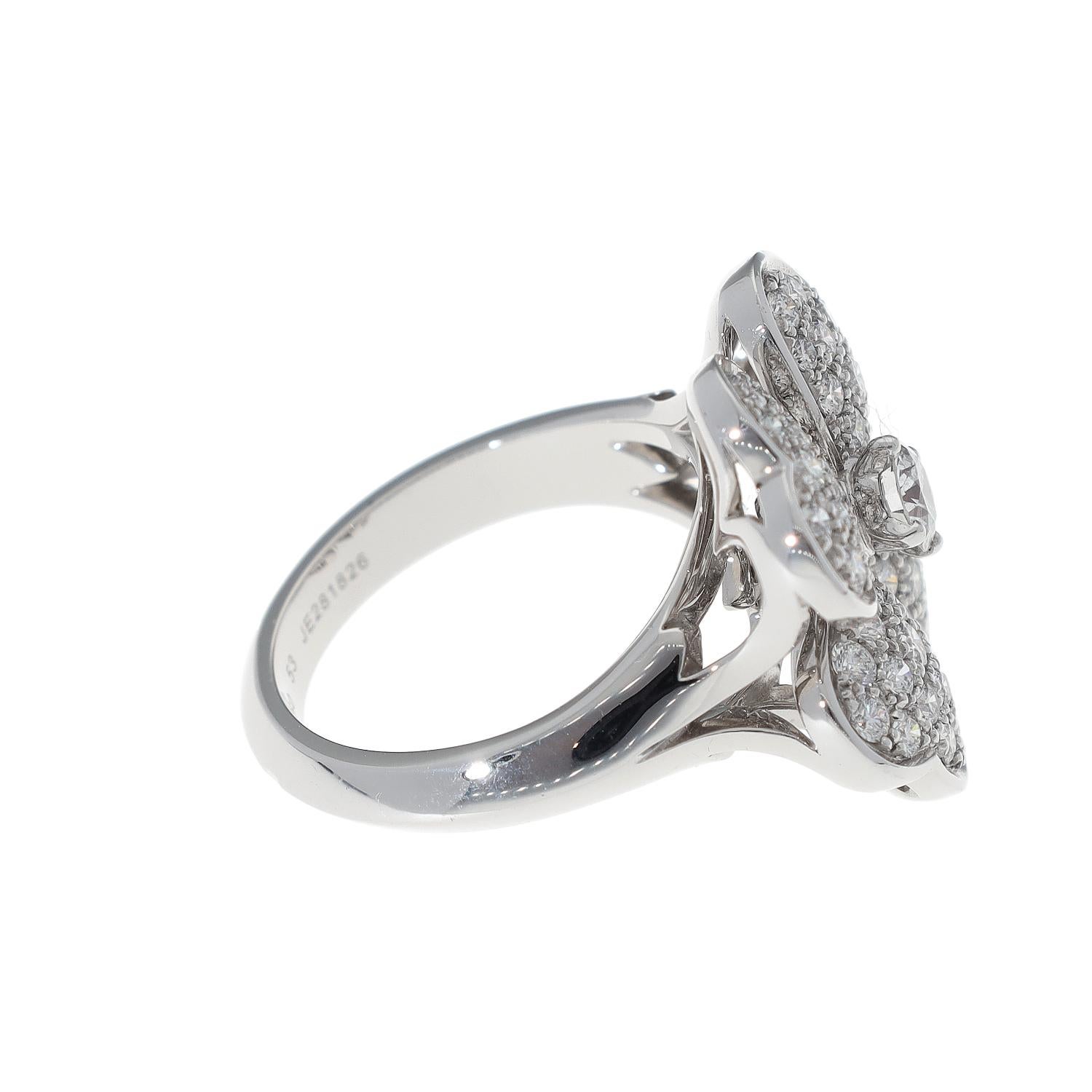 Modern Van Cleef & Arpels Diamond White Gold Cosmos Ring